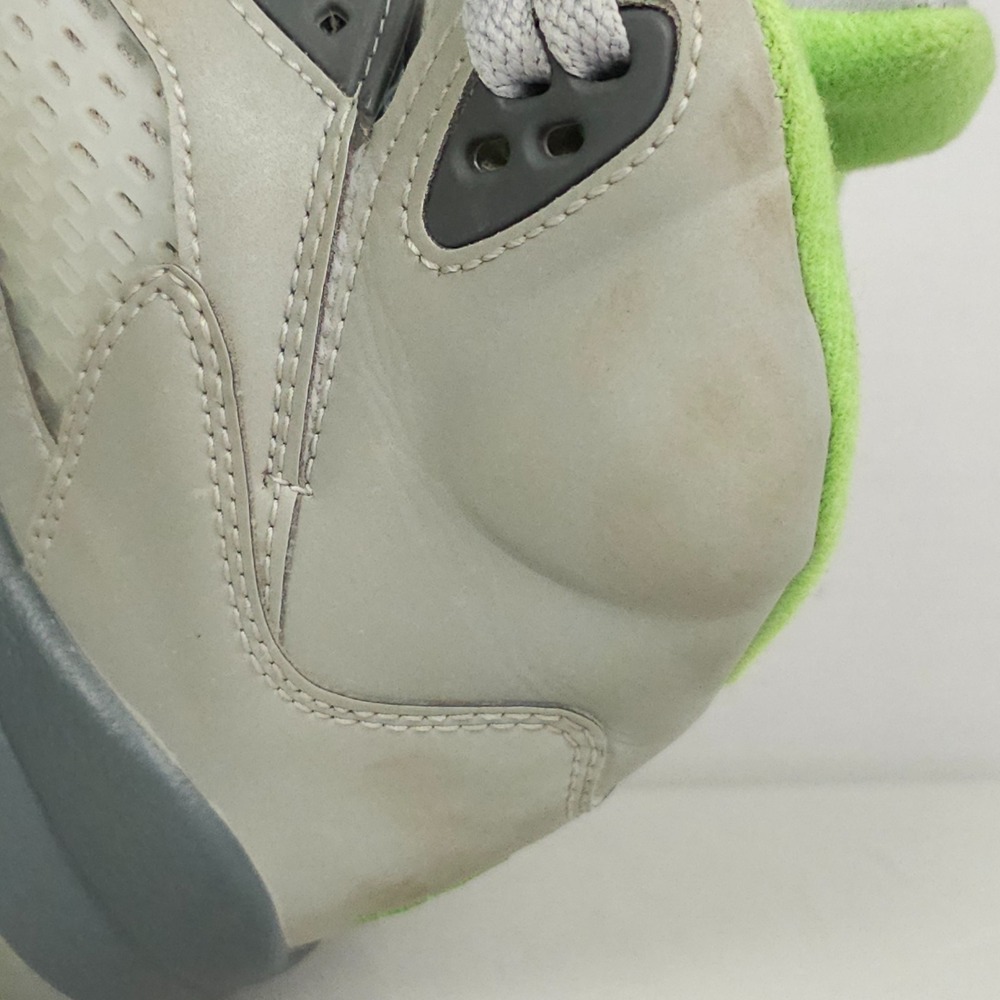 Nike Air Jordan 5 Retro Shoes Youth Size 5Y GS Green Bean Silver Reflective - Picture 12 of 16